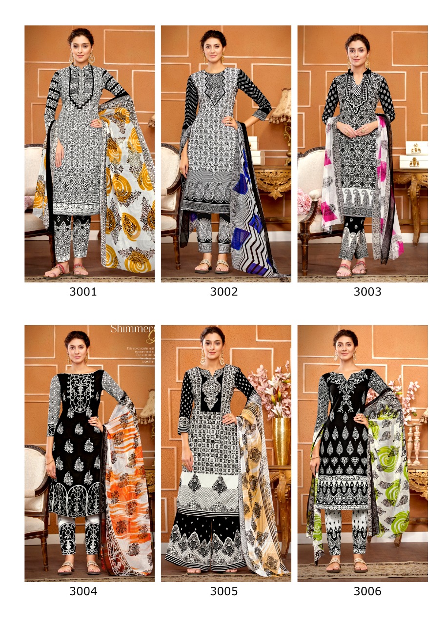 Sweety Presents Black&white Vol 3	Designer Dress Material