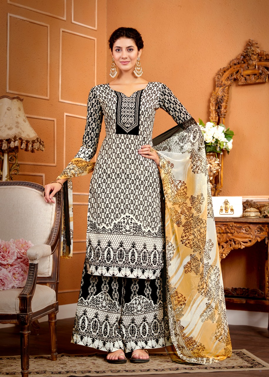 Sweety Presents Black&white Vol 3	Designer Dress Material