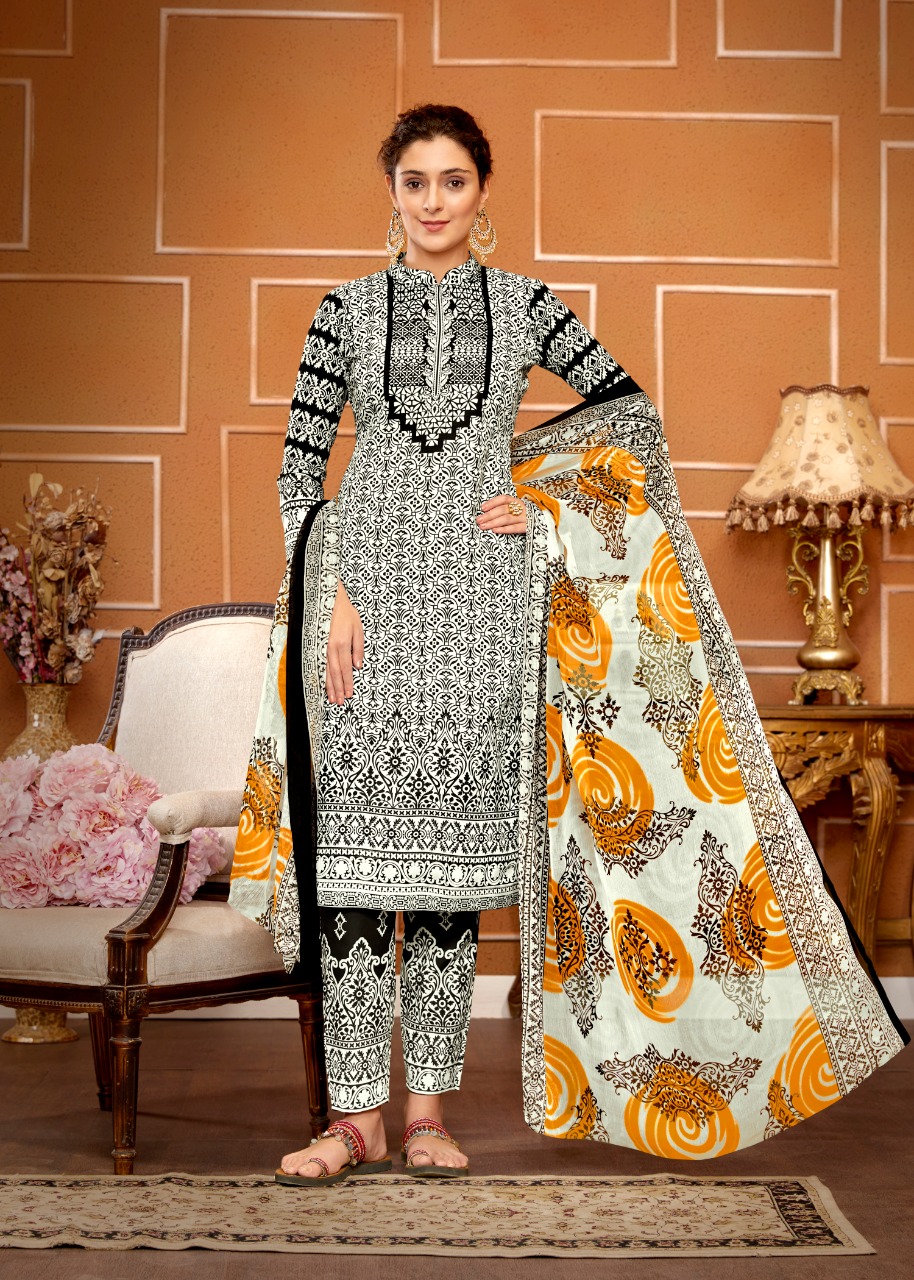 Sweety Presents Black&white Vol 3	Designer Dress Material