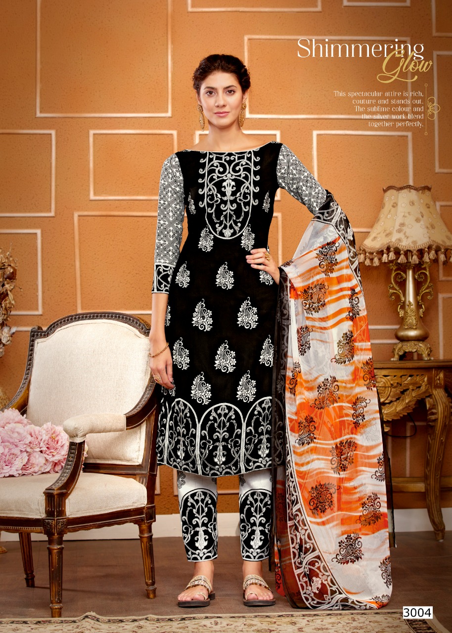 Sweety Presents Black&white Vol 3	Designer Dress Material