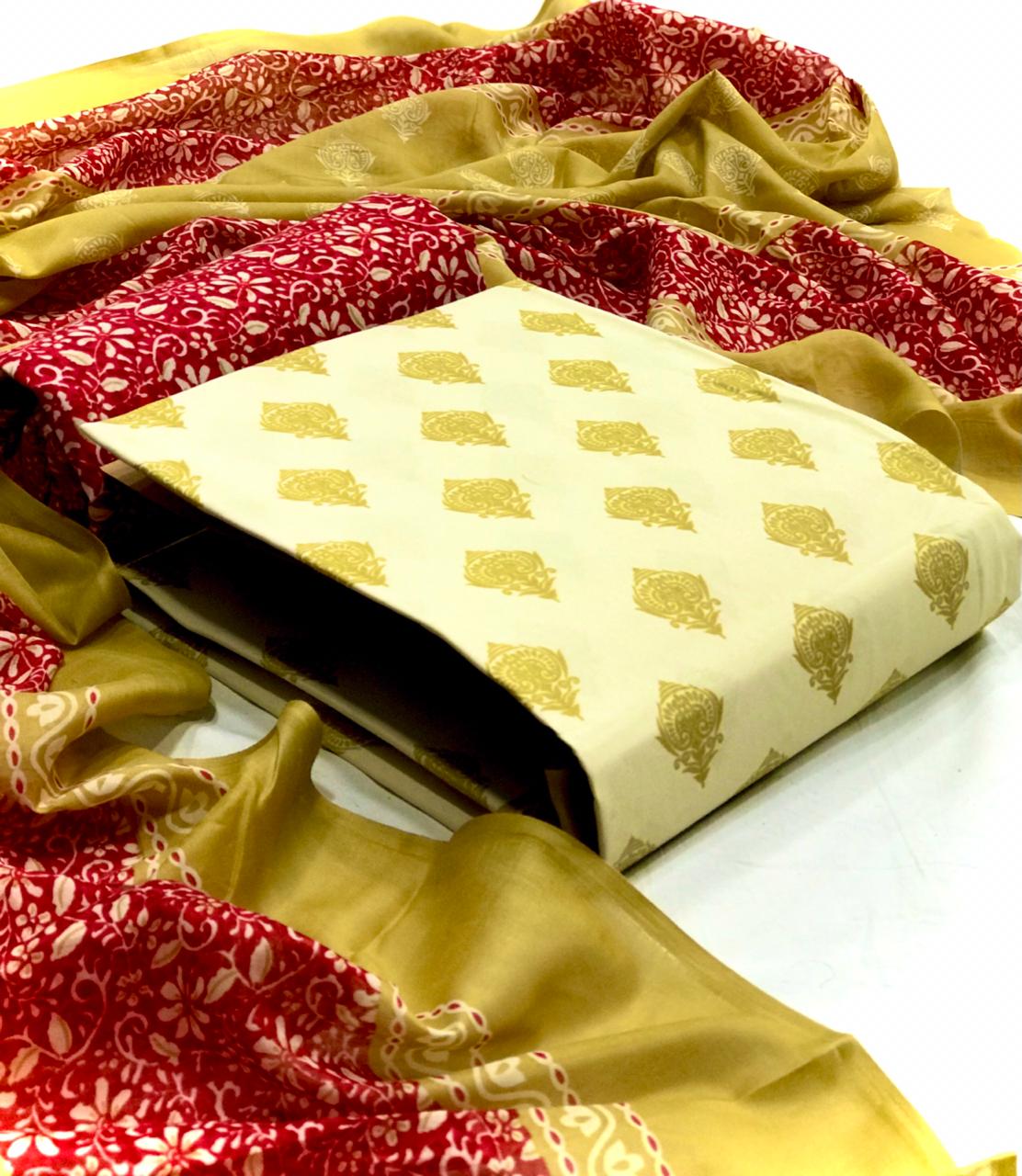 V Cotton Suit Vol  1 Color Designer Dress Material
