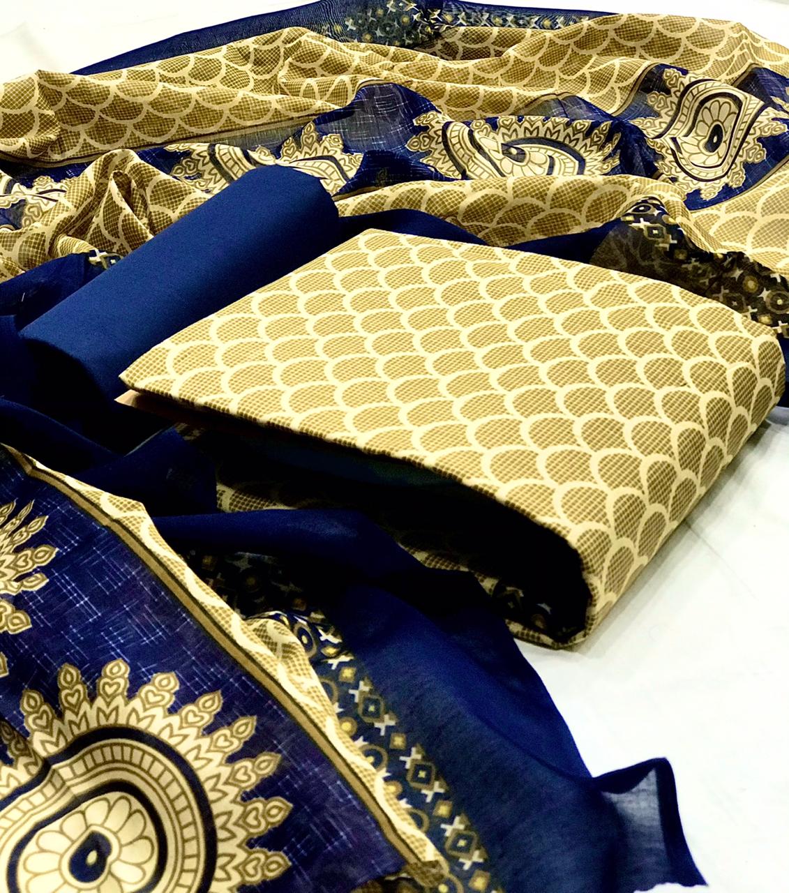V Cotton Suit Vol  1 Color Designer Dress Material