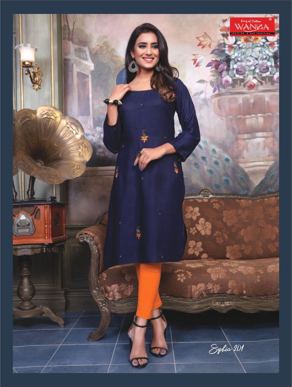 Wanna Presents Sophia Vol  2 Ethnic Wear Kurti Collection