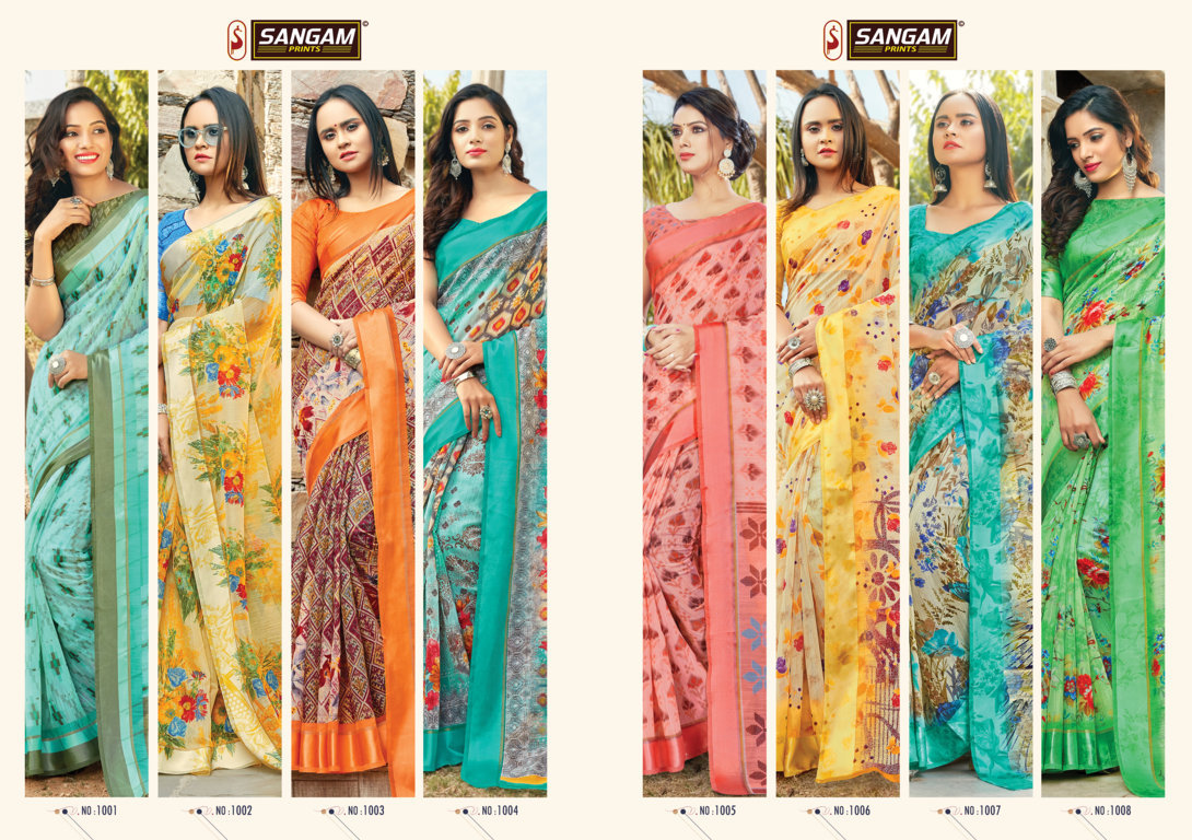 Sangam Presents Kashmiri Casual Cotton Saree Collection