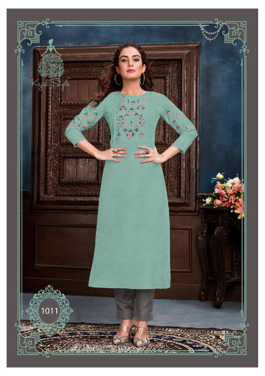 Kajal Style  Presents Fashion Saga Vol  1 Kurti With Bottom Collection