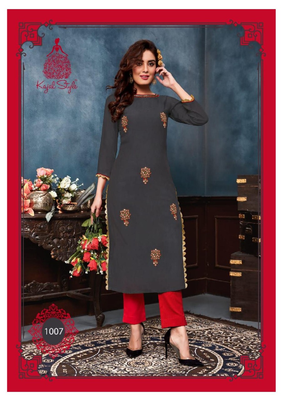 Kajal Style  Presents Fashion Saga Vol  1 Kurti With Bottom Collection