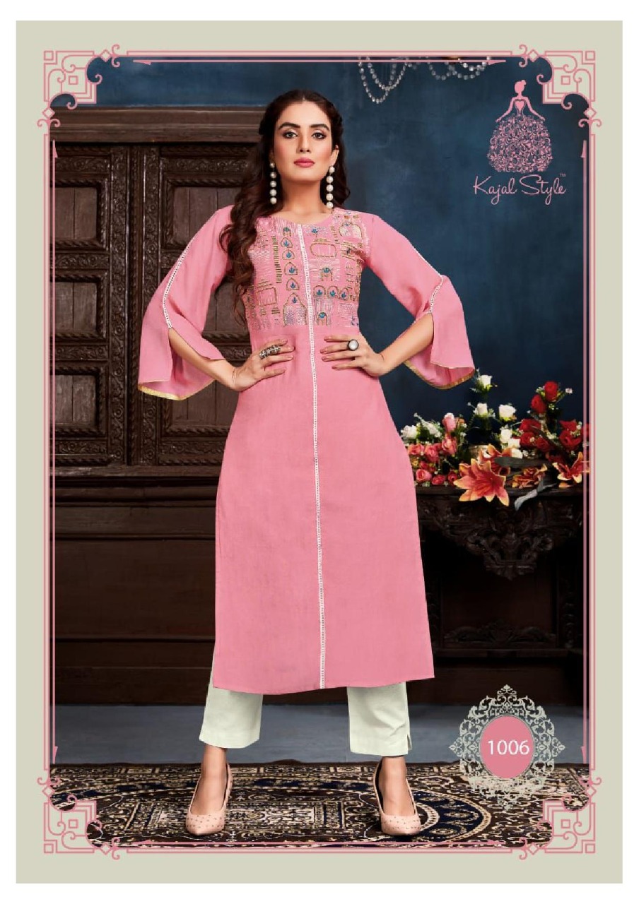 Kajal Style  Presents Fashion Saga Vol  1 Kurti With Bottom Collection