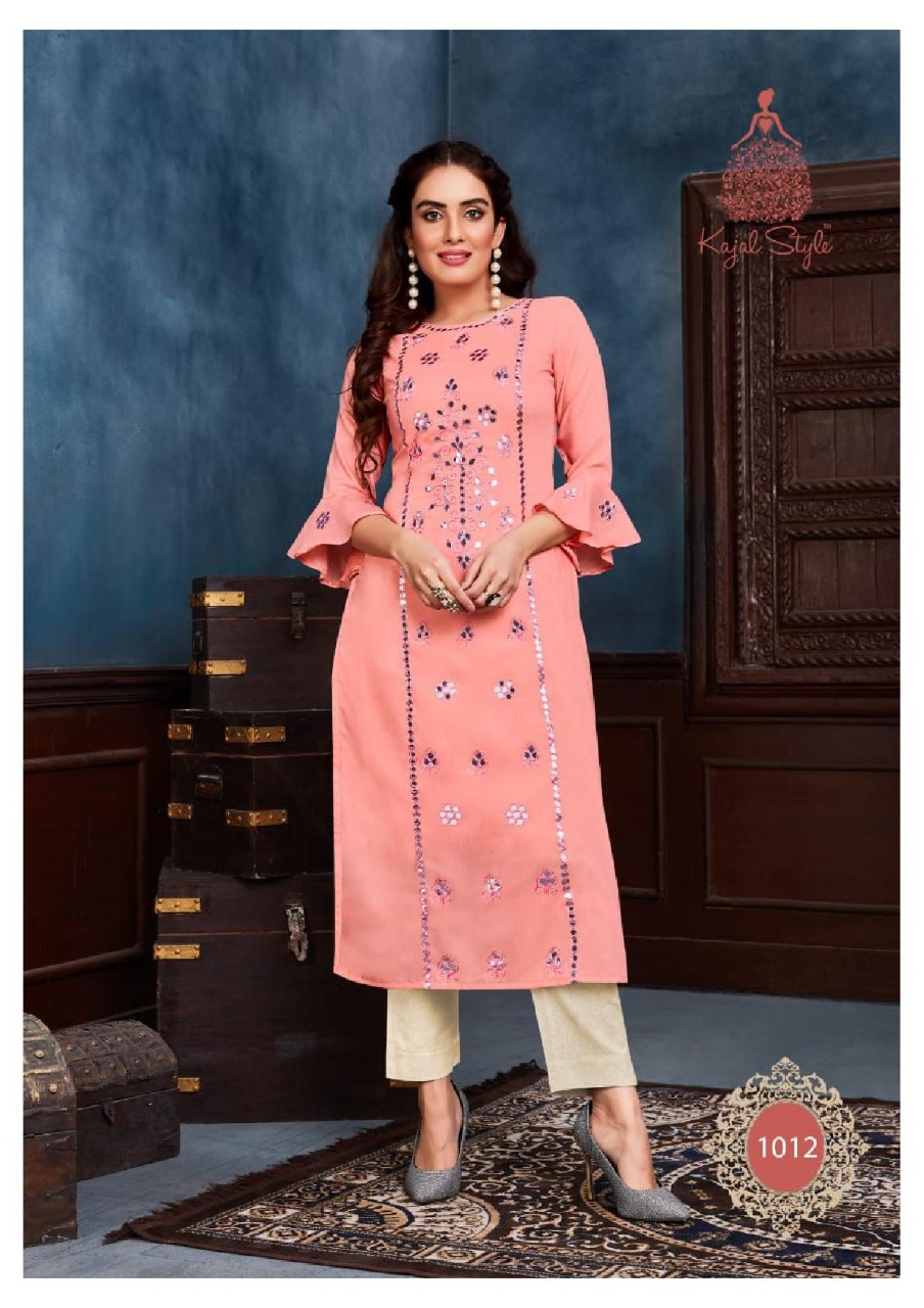 Kajal Style  Presents Fashion Saga Vol  1 Kurti With Bottom Collection