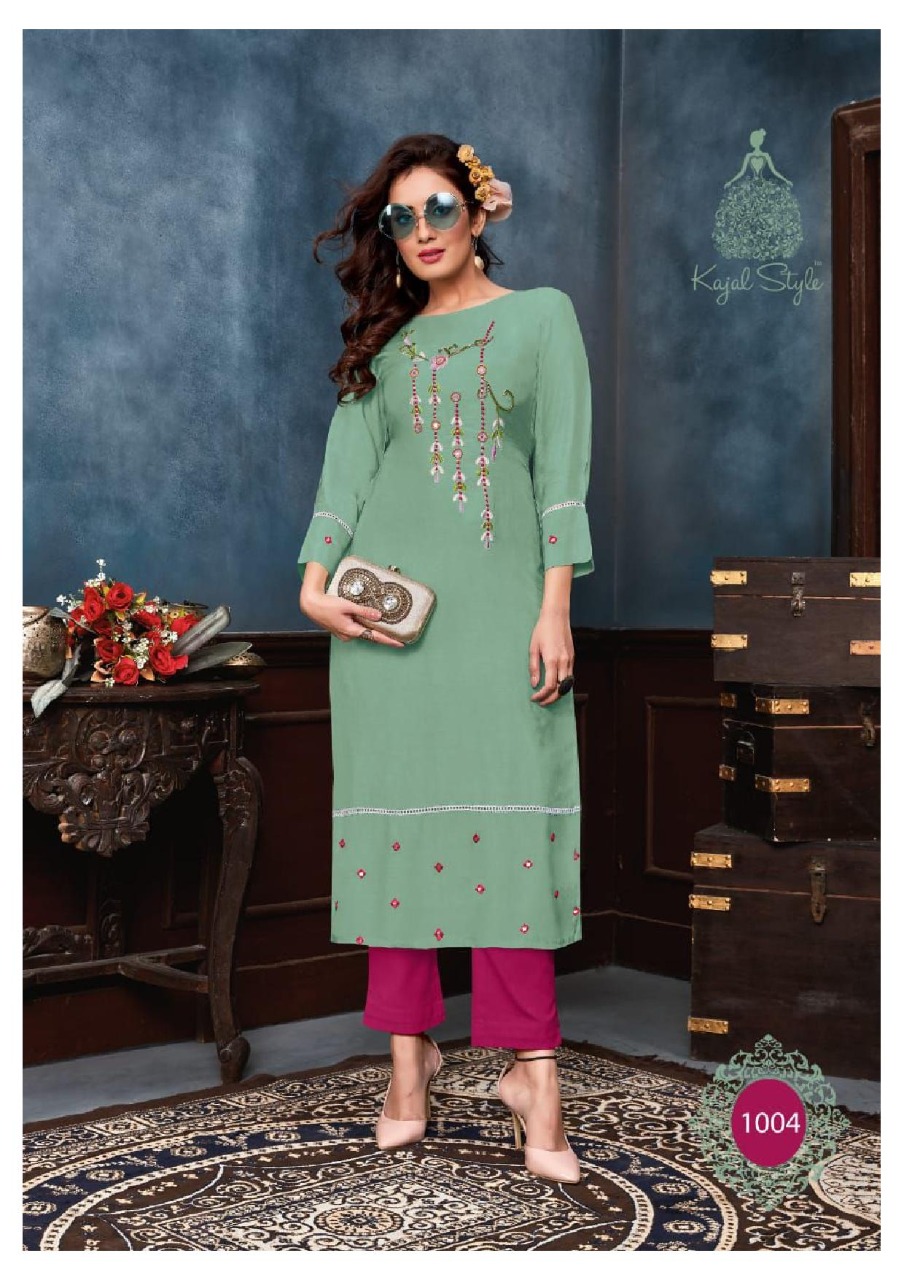 Kajal Style  Presents Fashion Saga Vol  1 Kurti With Bottom Collection