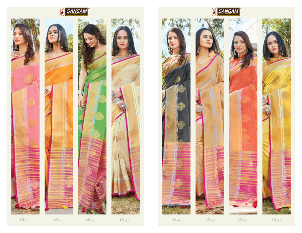 Sangam Presents Pankhudi Vol-2 Cotton Sarees Collection