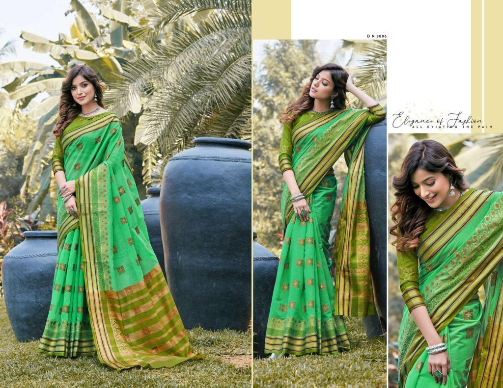 Sangam Presents Padmavati-3 Cotton Handloom Saree