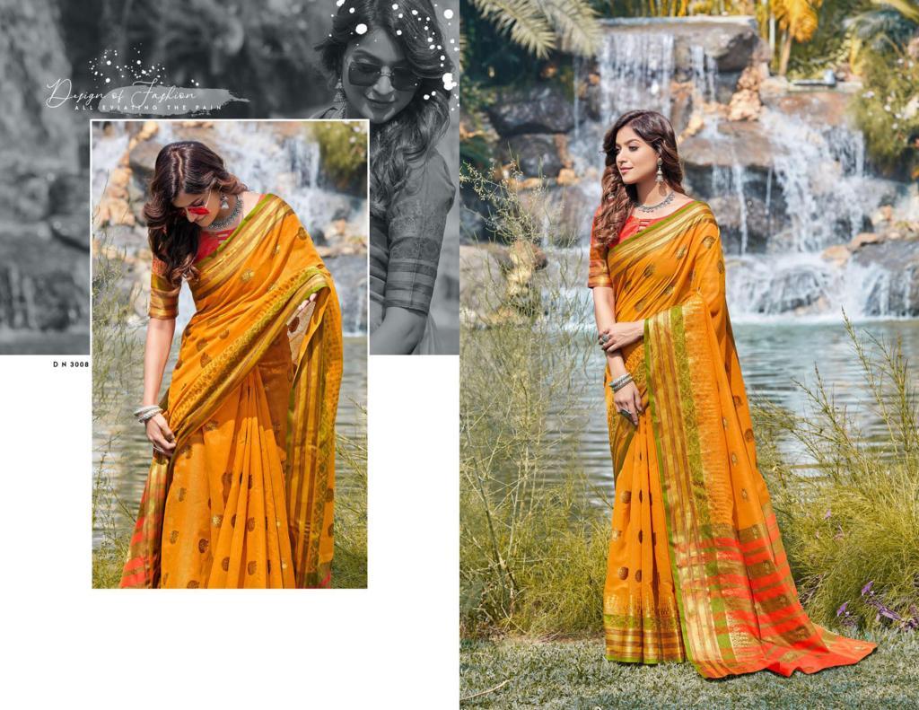 Sangam Presents Padmavati-3 Cotton Handloom Saree