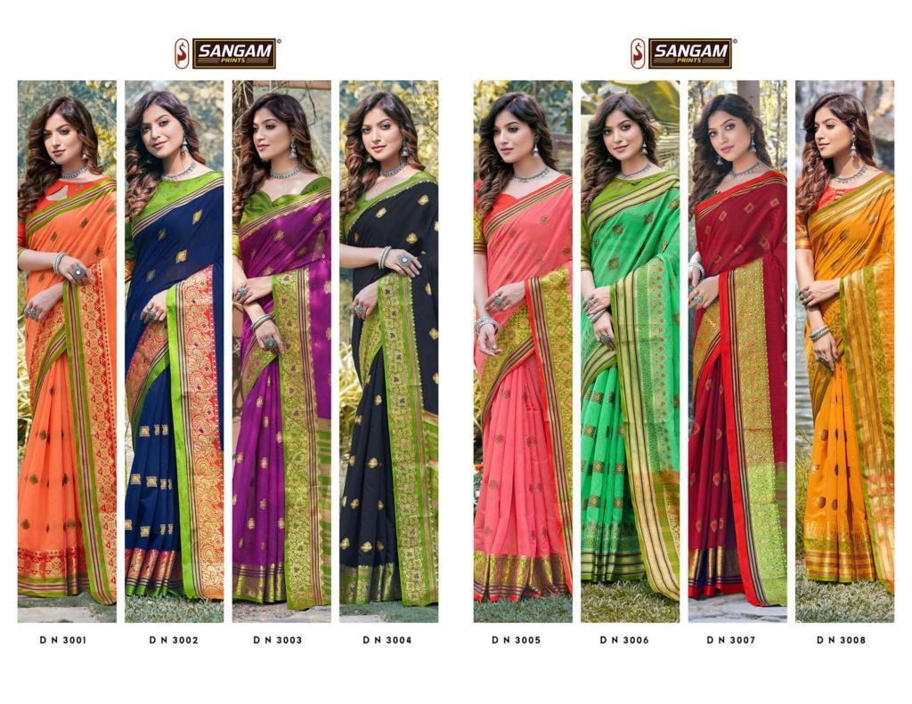 Sangam Presents Padmavati-3 Cotton Handloom Saree