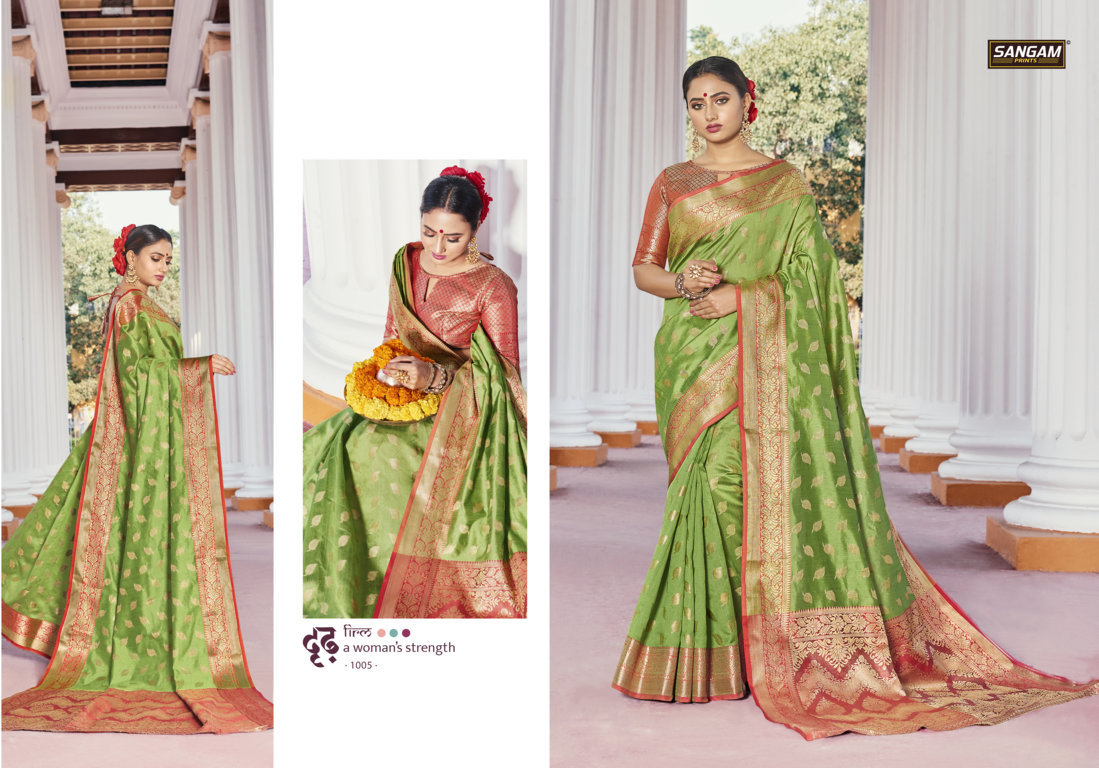 Sangam Presents Satrangi Handloom Silk Sarees Collection
