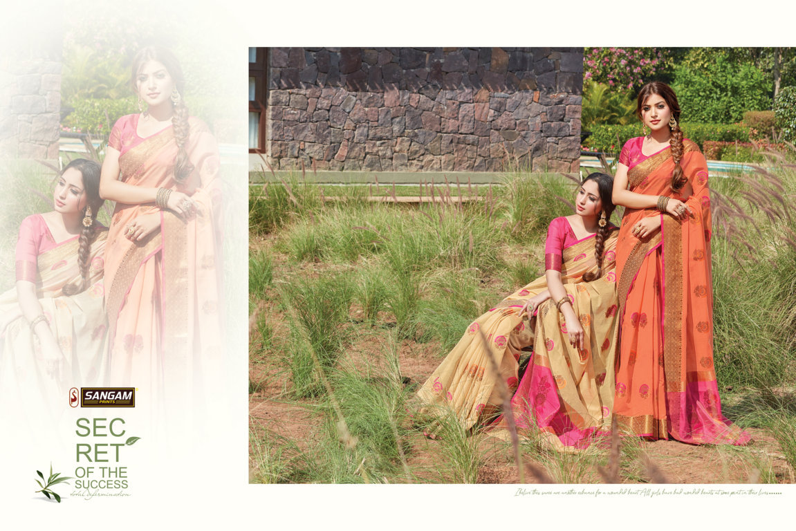 Sangam Presents Sheesha Cotton Handloom Sarees
