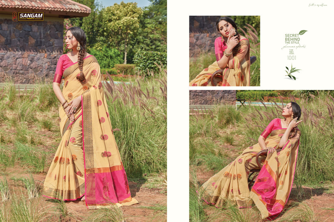 Sangam Presents Sheesha Cotton Handloom Sarees