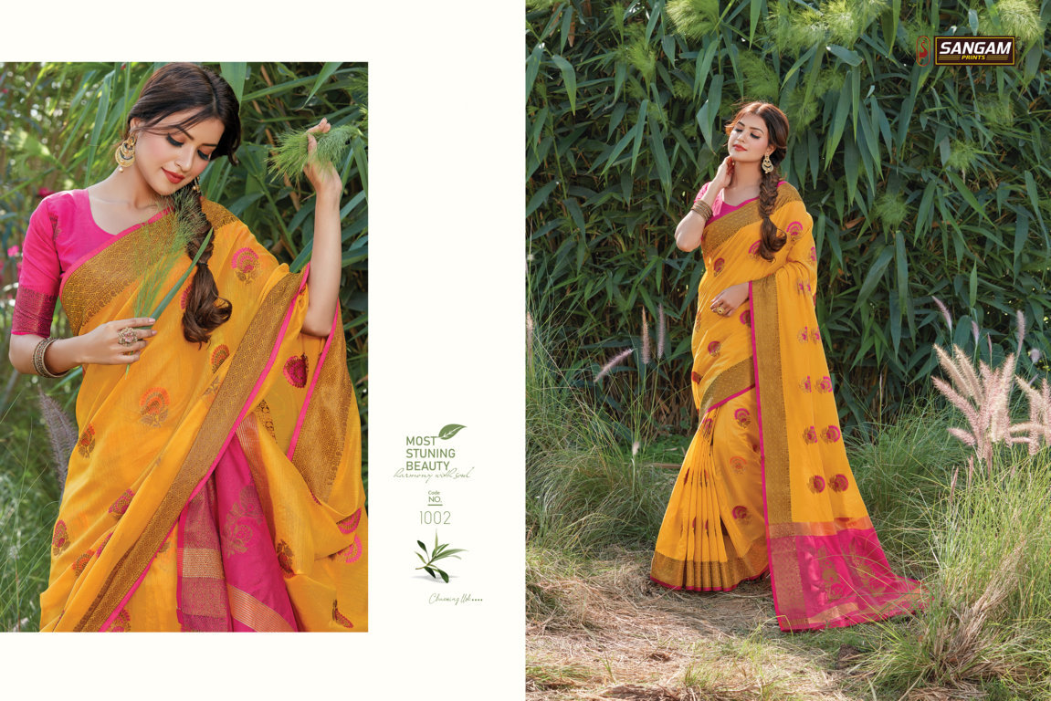 Sangam Presents Sheesha Cotton Handloom Sarees