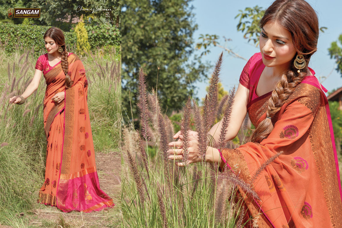 Sangam Presents Sheesha Cotton Handloom Sarees