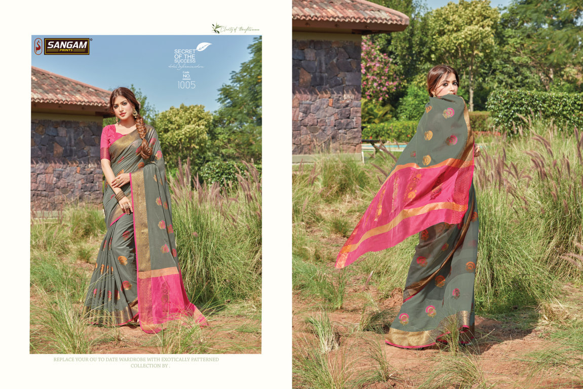 Sangam Presents Sheesha Cotton Handloom Sarees
