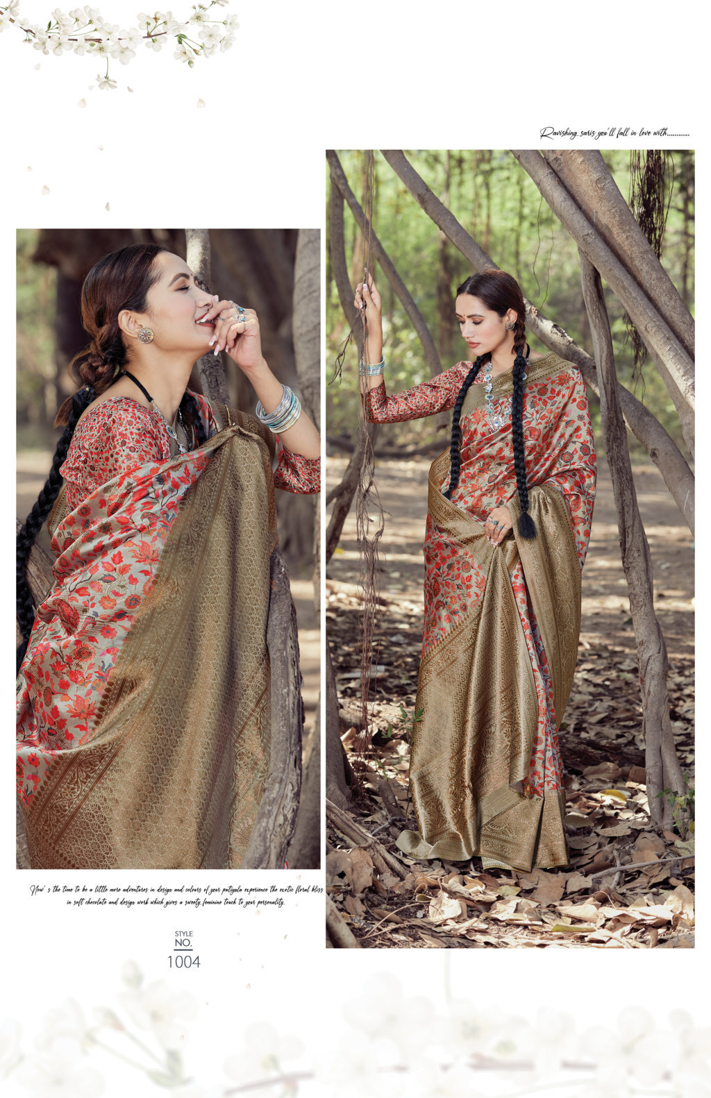 Sangam Presents Blossom Digital Print Silk Sarees Collection