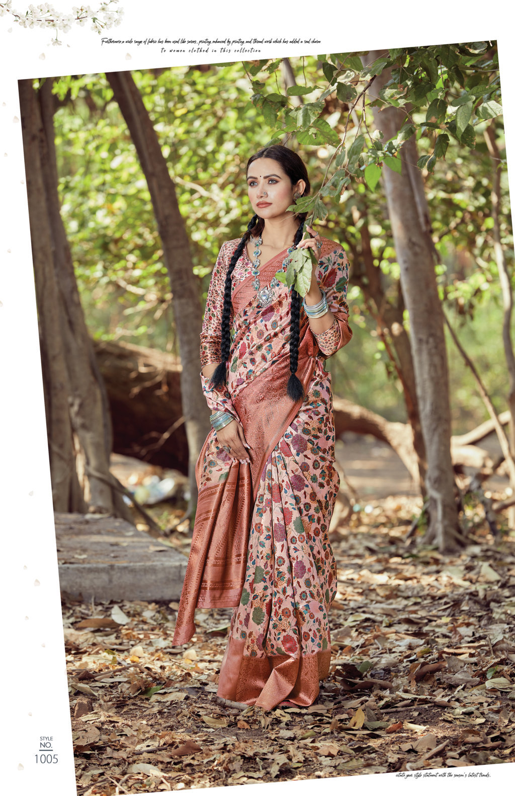 Sangam Presents Blossom Digital Print Silk Sarees Collection