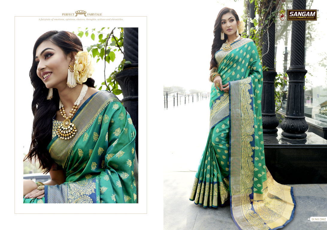 Sangam Presents Kimaanee Silk Pure Soft Silk Saree With Siroski Work