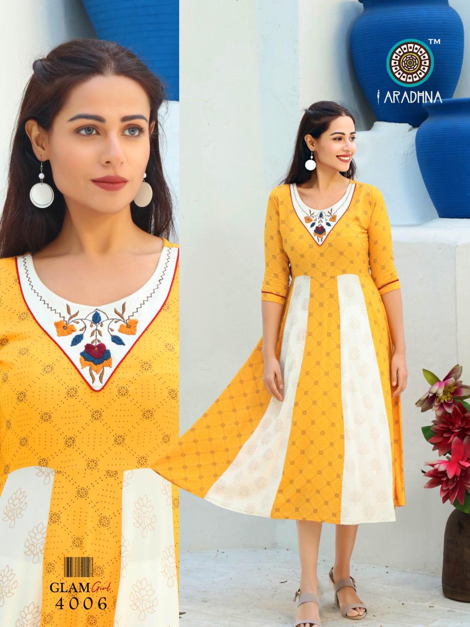 Aradhana Presents  Glam Girl Vol  4  Long Kurtis Collection