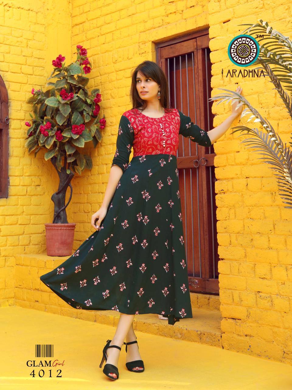 Aradhana Presents  Glam Girl Vol  4  Long Kurtis Collection