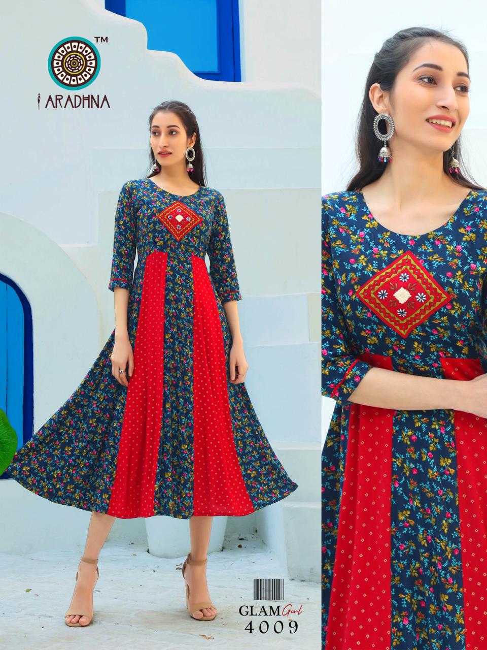 Aradhana Presents  Glam Girl Vol  4  Long Kurtis Collection