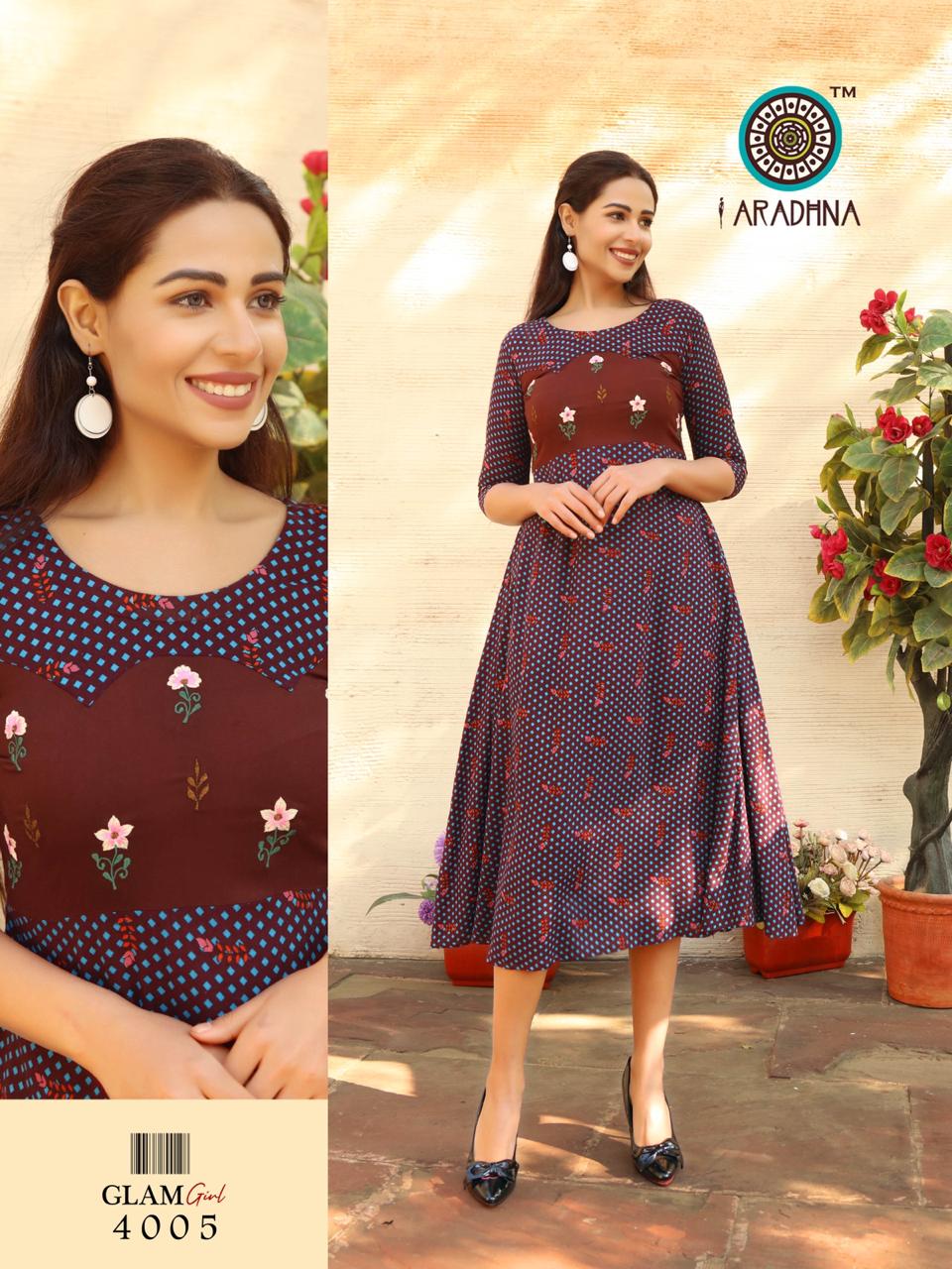 Aradhana Presents  Glam Girl Vol  4  Long Kurtis Collection