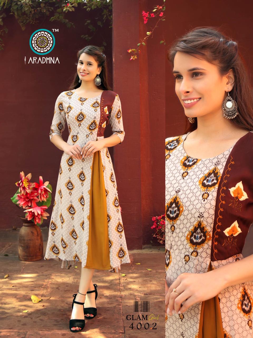 Aradhana Presents  Glam Girl Vol  4  Long Kurtis Collection