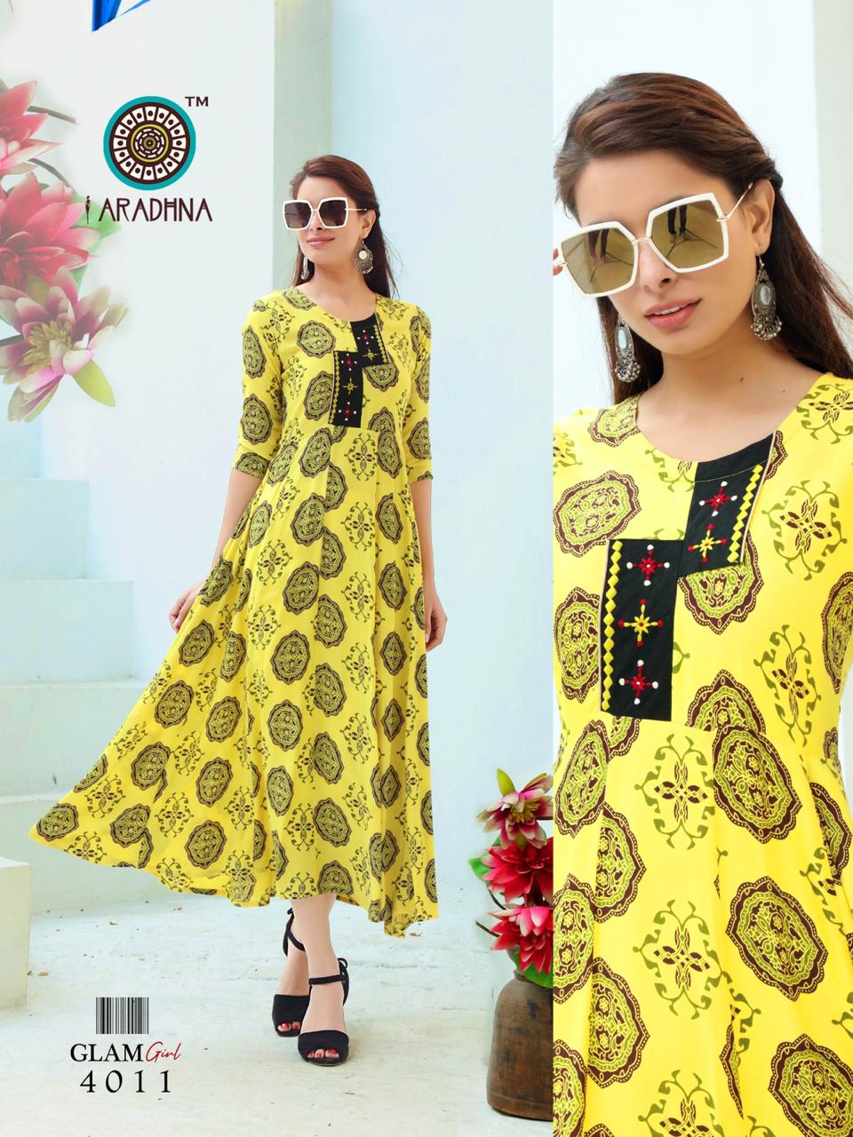 Aradhana Presents  Glam Girl Vol  4  Long Kurtis Collection