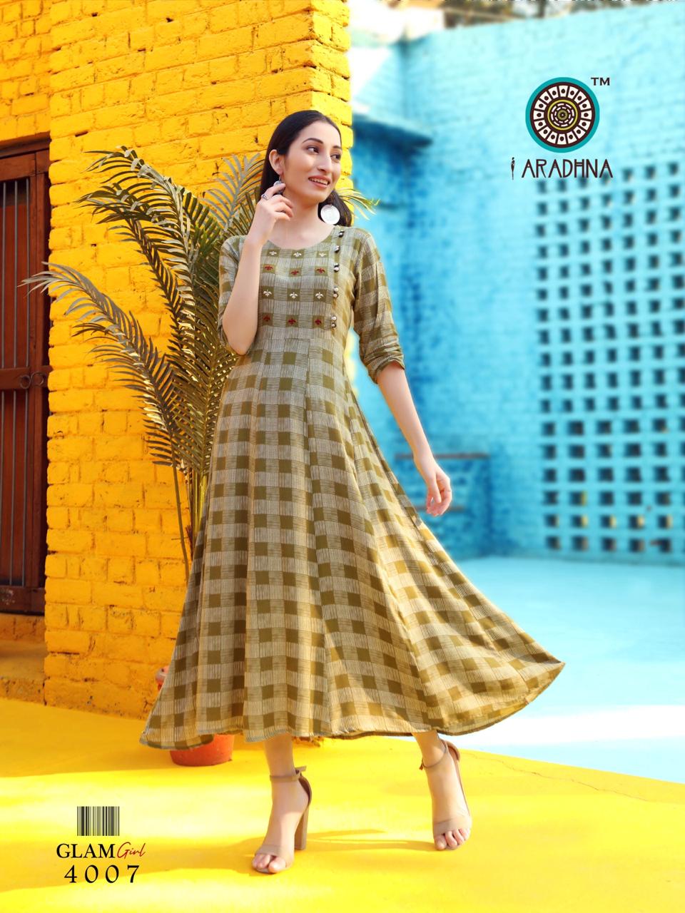 Aradhana Presents  Glam Girl Vol  4  Long Kurtis Collection