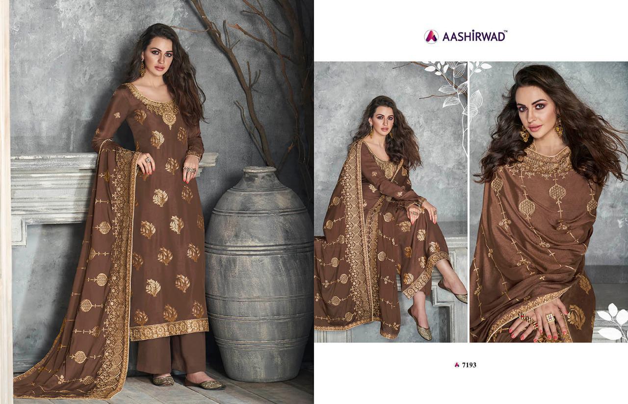 Aashirwad Presents Ajrakh 7190 Series Salwar Kameez Collection