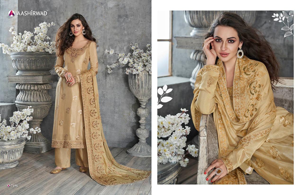 Aashirwad Presents Ajrakh 7190 Series Salwar Kameez Collection