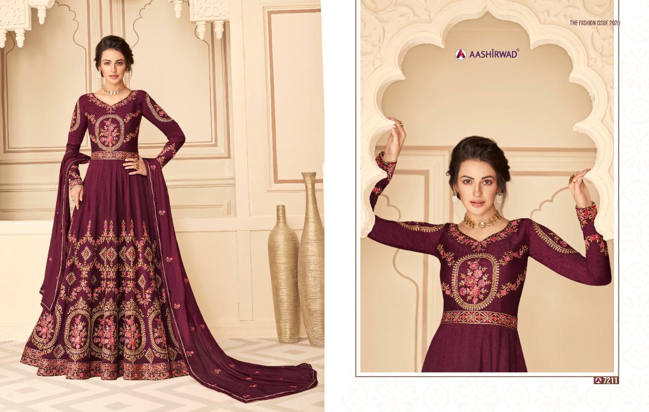 Aashirwad Presents  Maharani 7209  Salwar Kameez Collection