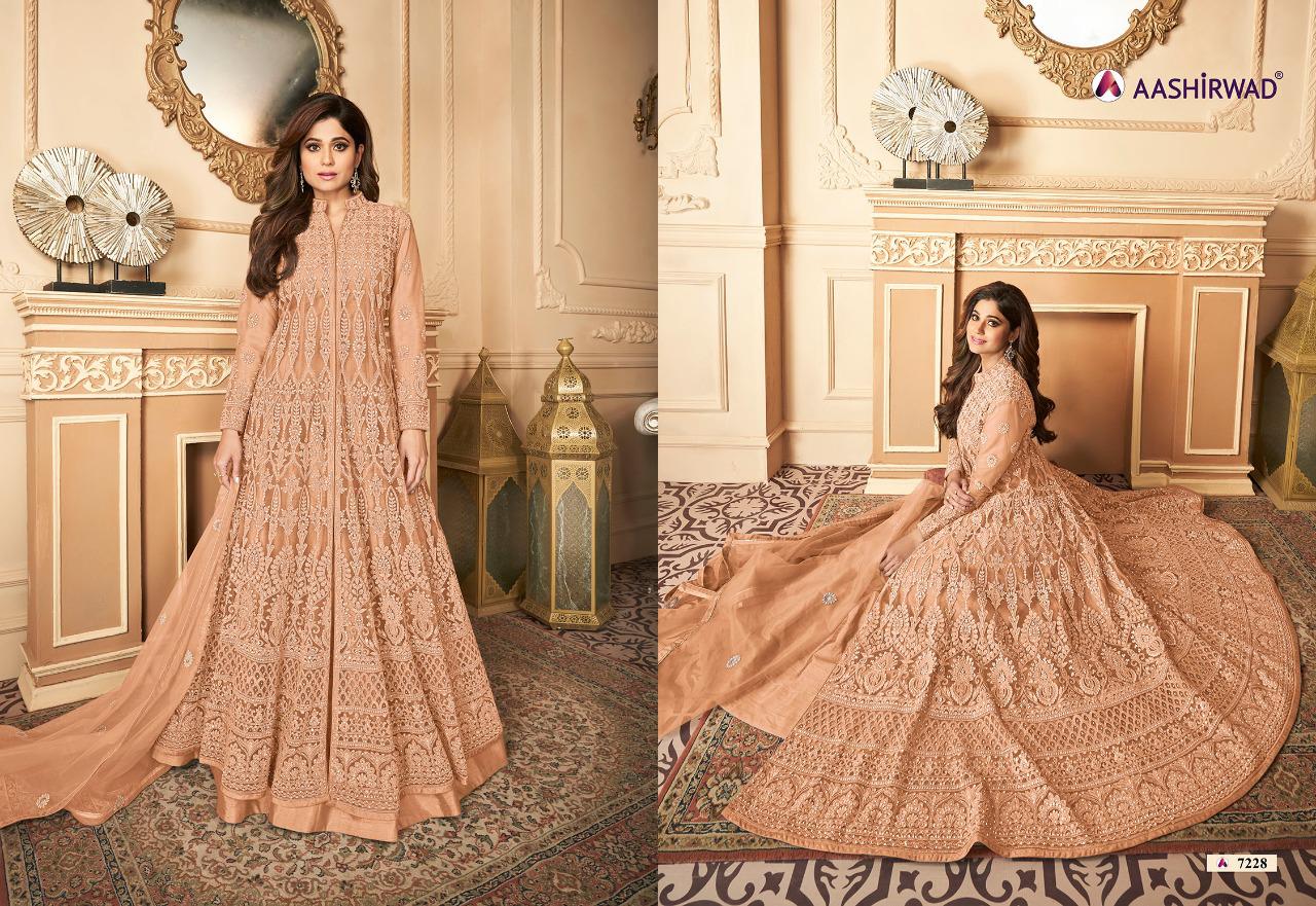 Aashirwad  Presents Navika 7228  Designer Salwar Suits