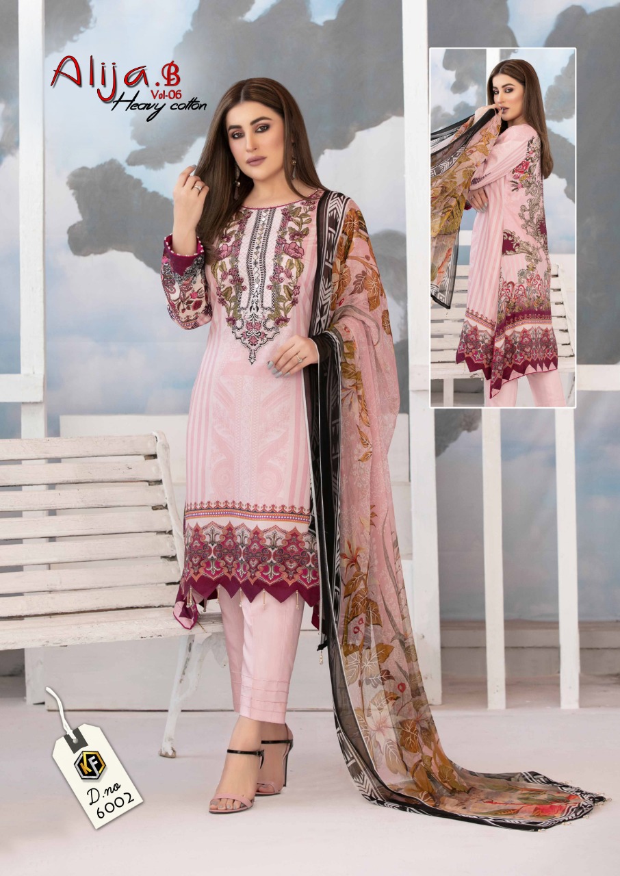 Alija B Vol 6 Karachi Dress Material Collection