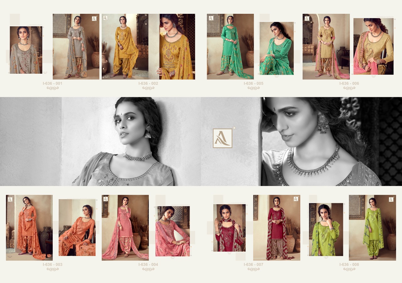 Alok Presents  Nazpreet Designer Dress Material