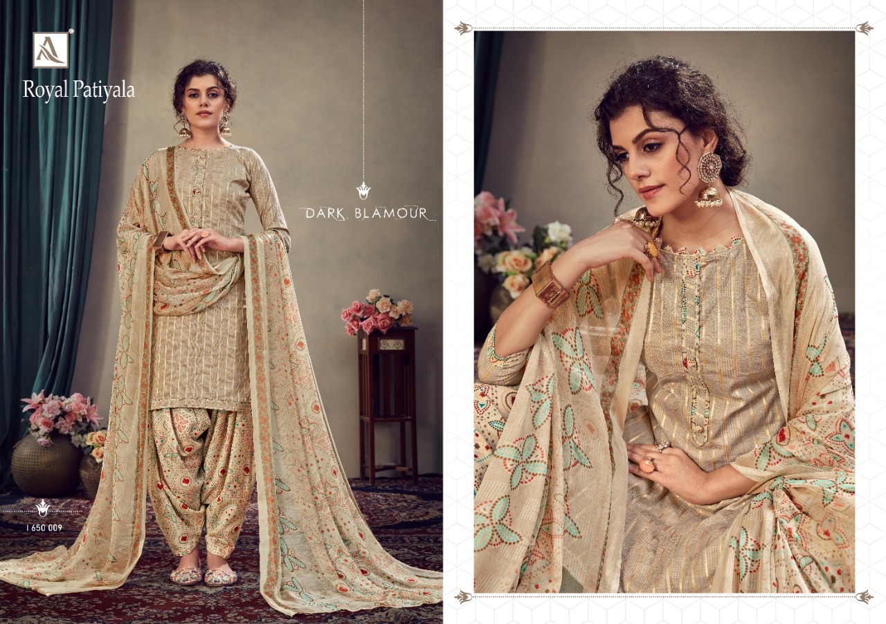 Alok Presents Royal Patiyala Designer Dress Material