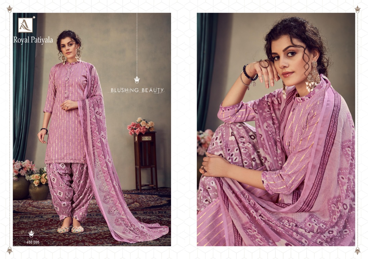 Alok Presents Royal Patiyala Designer Dress Material