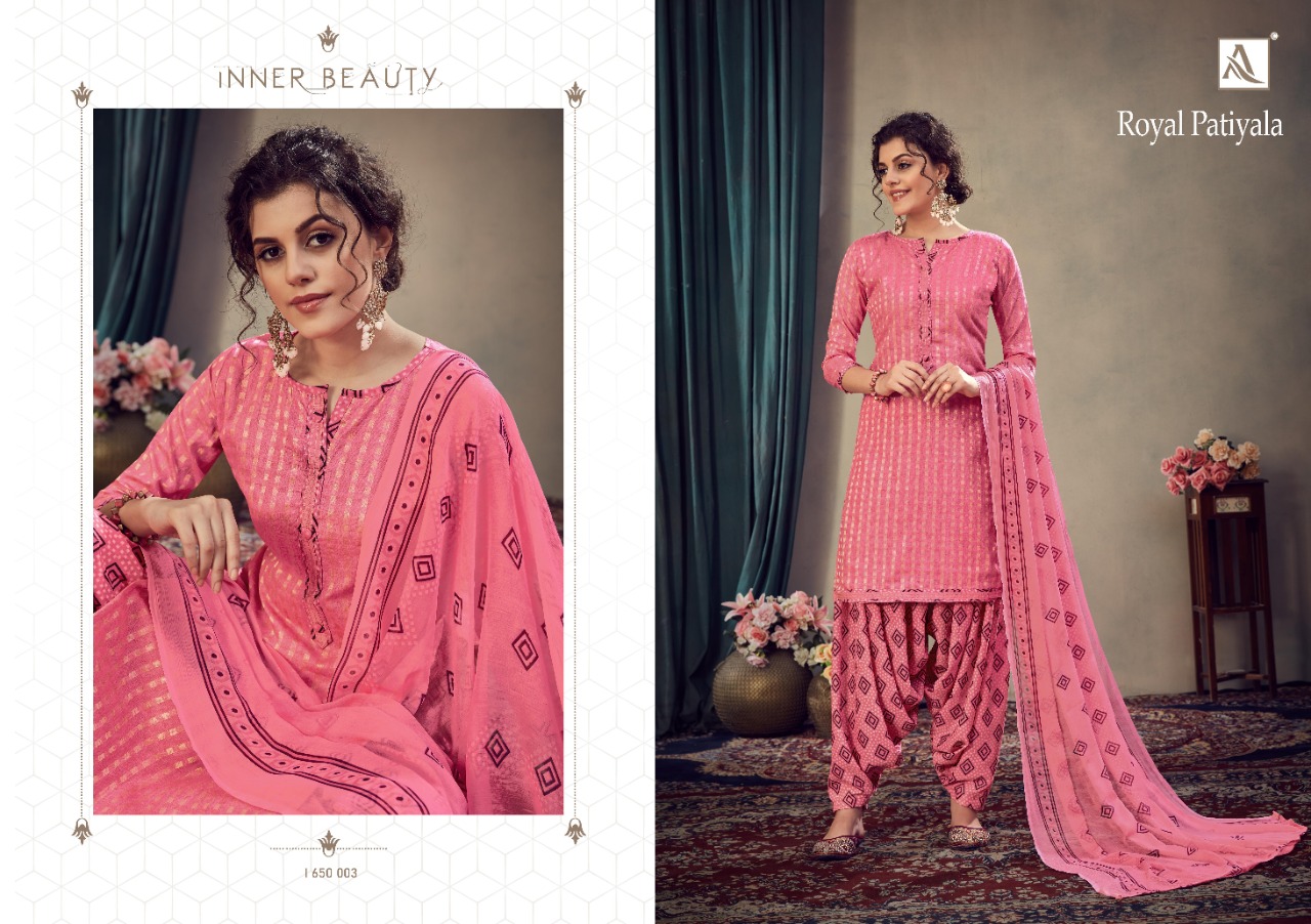 Alok Presents Royal Patiyala Designer Dress Material