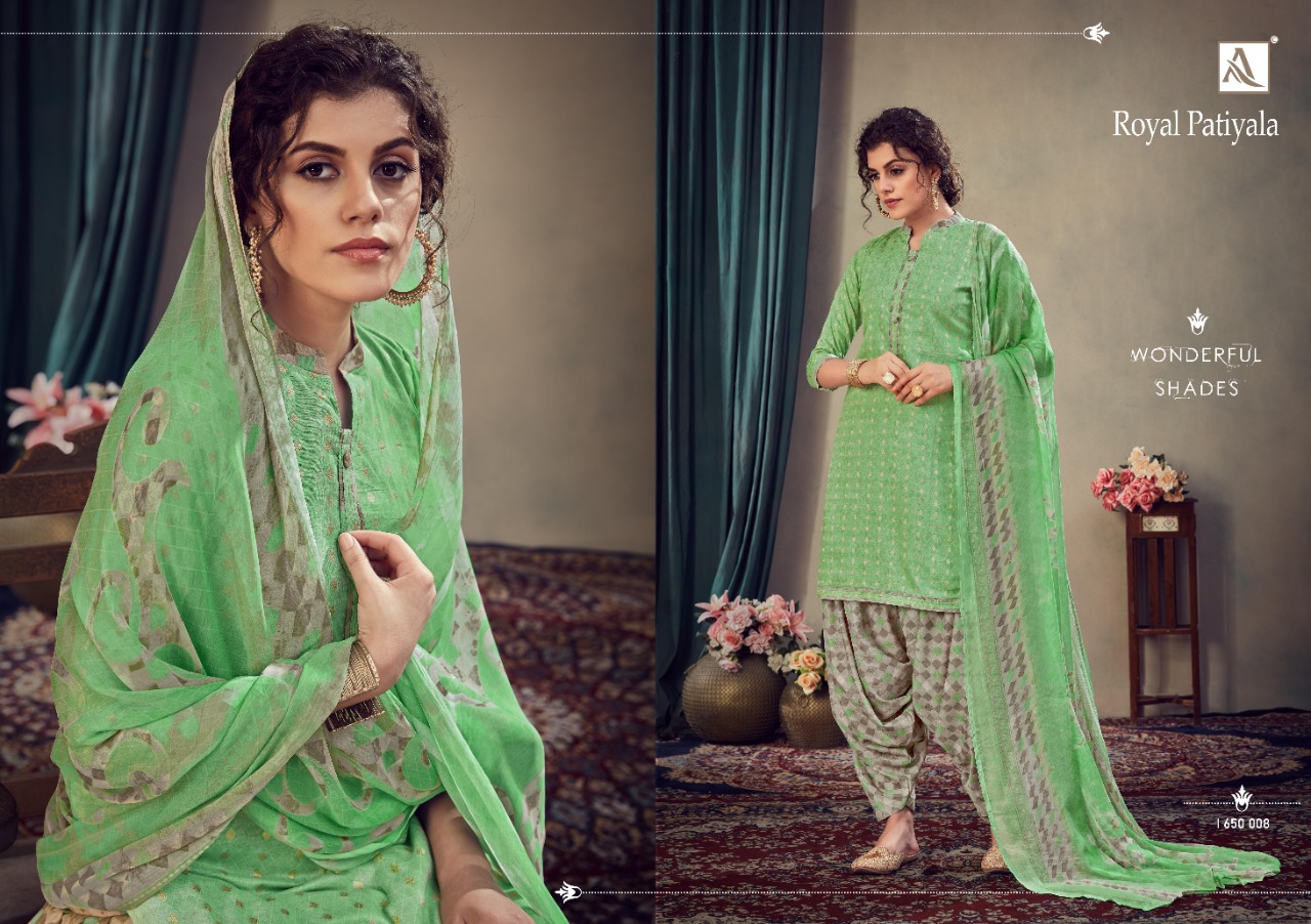 Alok Presents Royal Patiyala Designer Dress Material