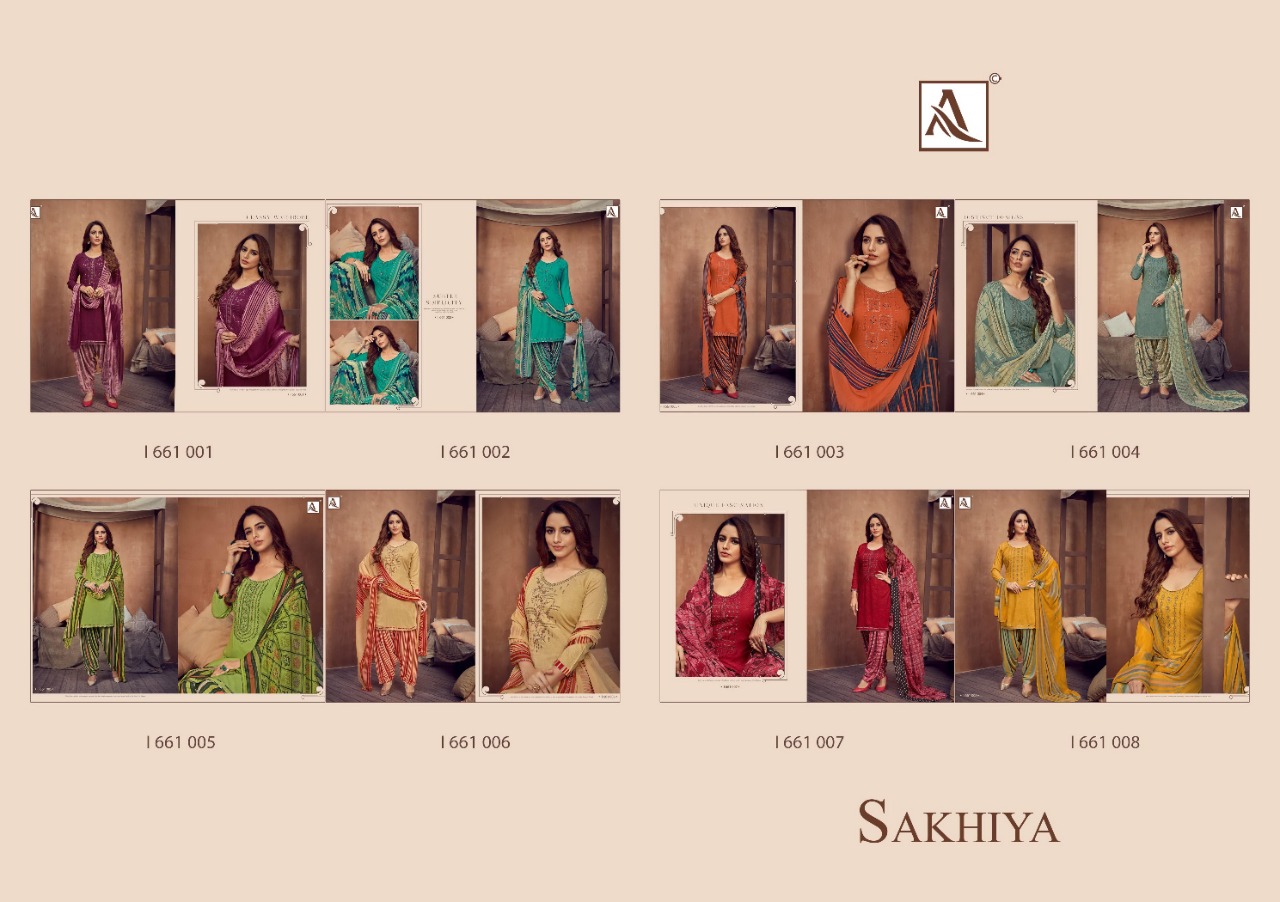 Alok  Presents Sakhiya Vol 2 Designer Dress Material