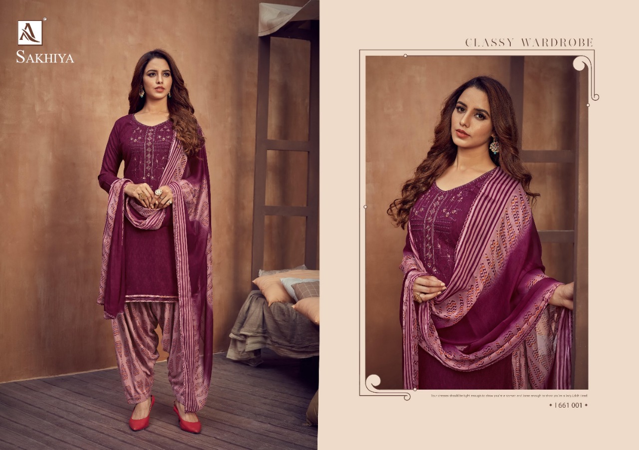Alok  Presents Sakhiya Vol 2 Designer Dress Material