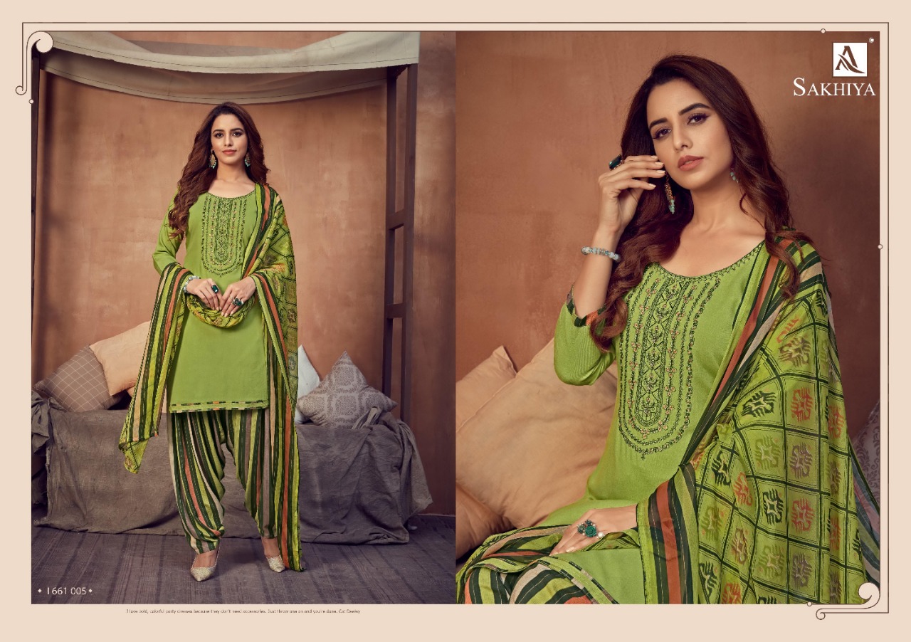 Alok  Presents Sakhiya Vol 2 Designer Dress Material