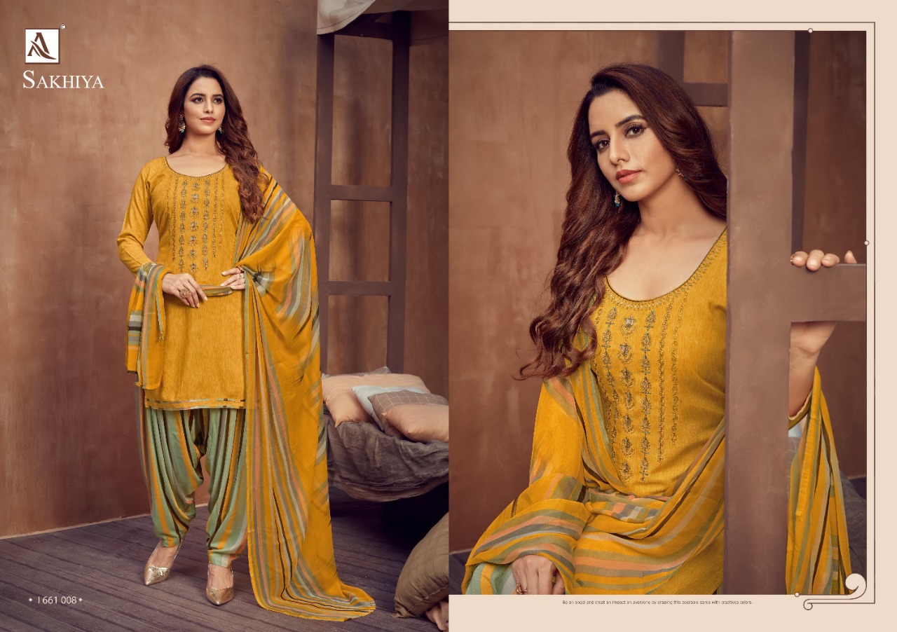 Alok  Presents Sakhiya Vol 2 Designer Dress Material