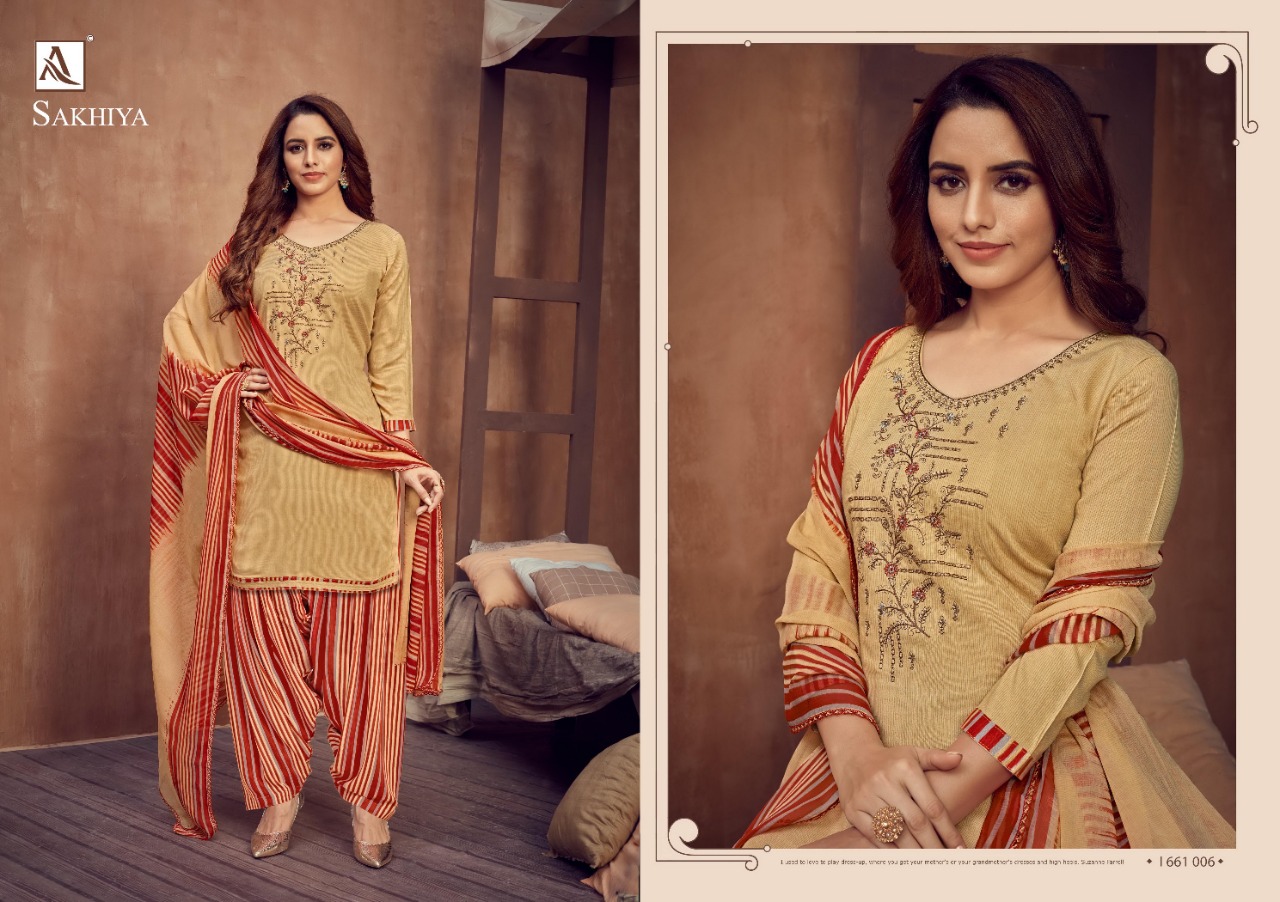 Alok  Presents Sakhiya Vol 2 Designer Dress Material