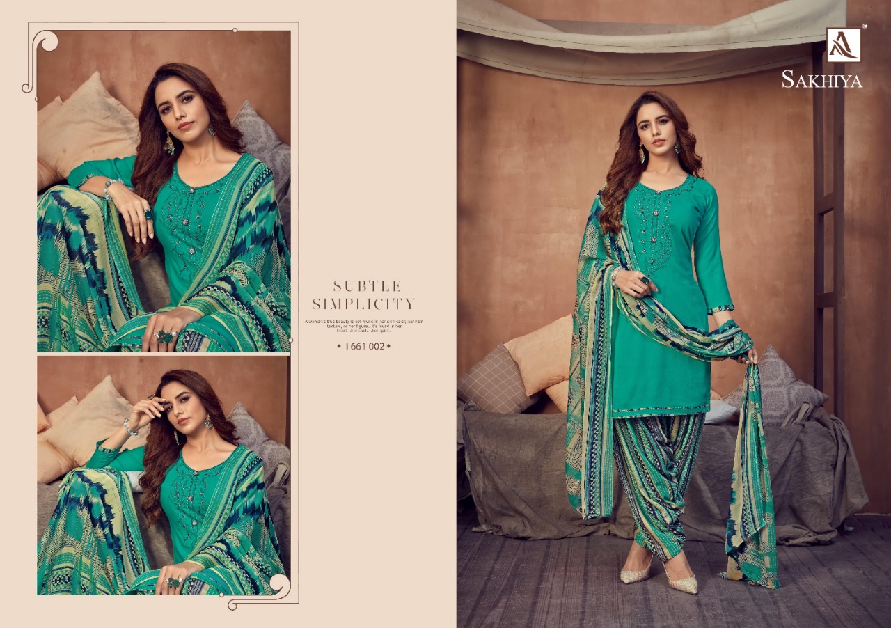 Alok  Presents Sakhiya Vol 2 Designer Dress Material