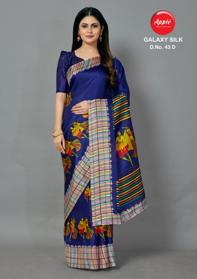 Apple Presents Galaxy Silk  Vol 43 Casual Wears  Sarees Collection